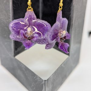 Boucles d'oreilles Orchidées