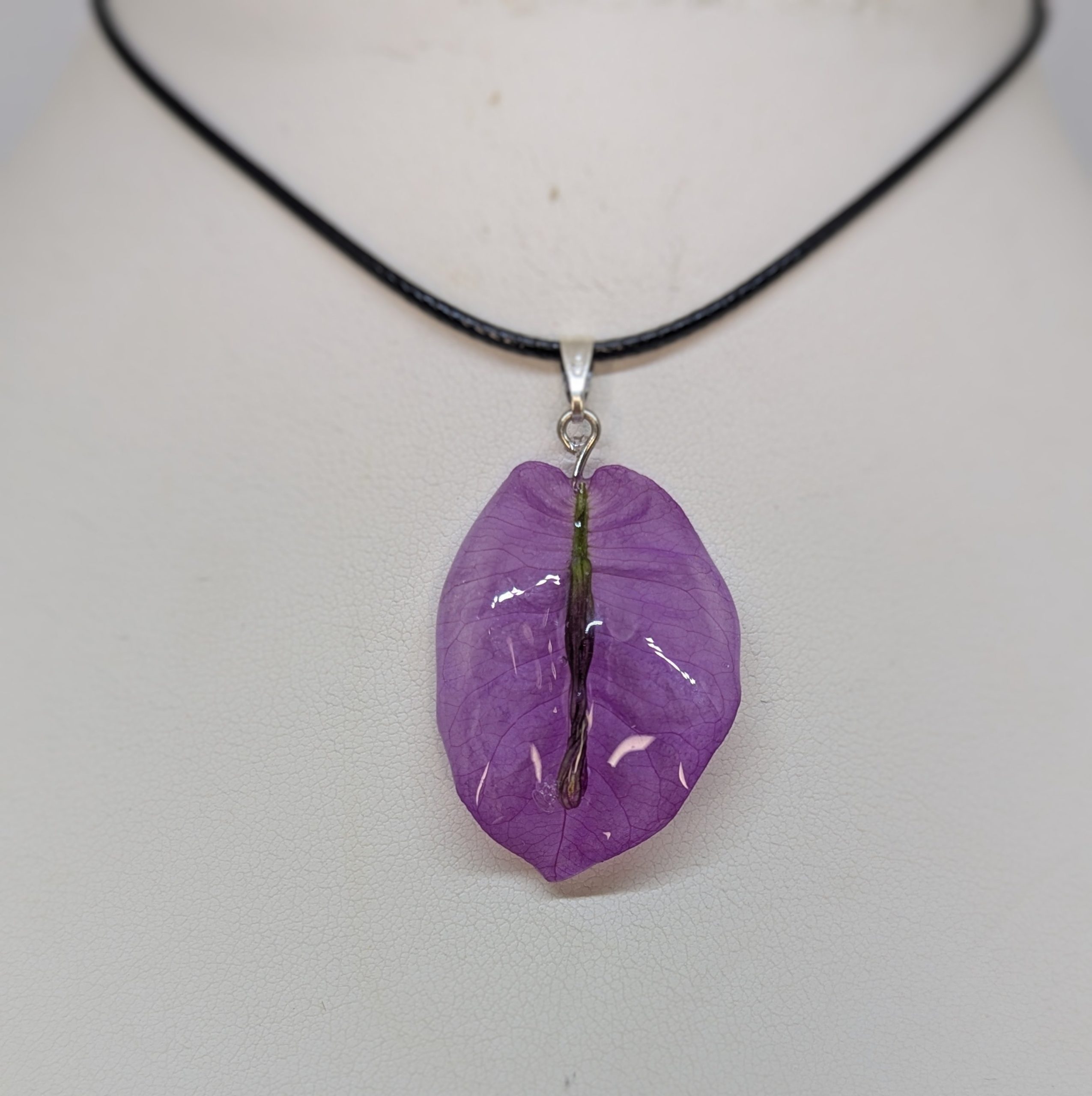 Collier Bougainvillier violet
